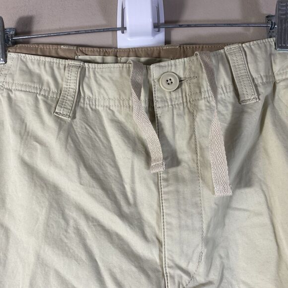LL Bean Cargo Shorts Mens 34 Comfort Waist Khaki Tropic Weight  Cotton - Picture 4 of 12